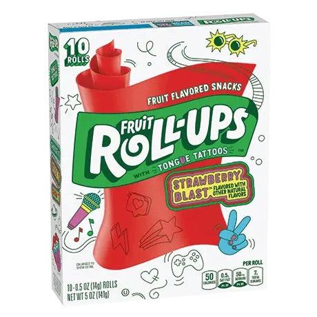 Strawberry Sensation Fruit Roll Ups Betty Crocker (Full Box of 10)