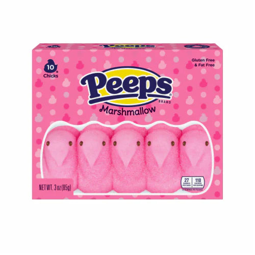 Peeps Marshmallow Bunnies Pink Chicks 10ct (85g)