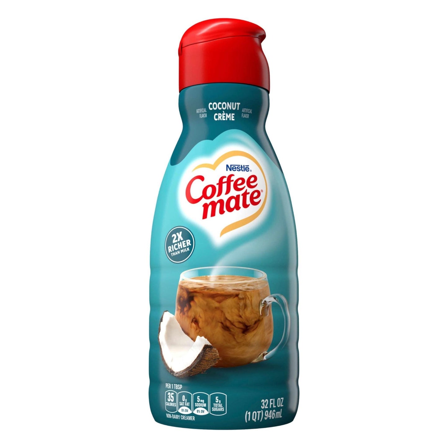 Coffee Mate Coconut Creme Liquid Coffee Creamer Flavour (32oz)