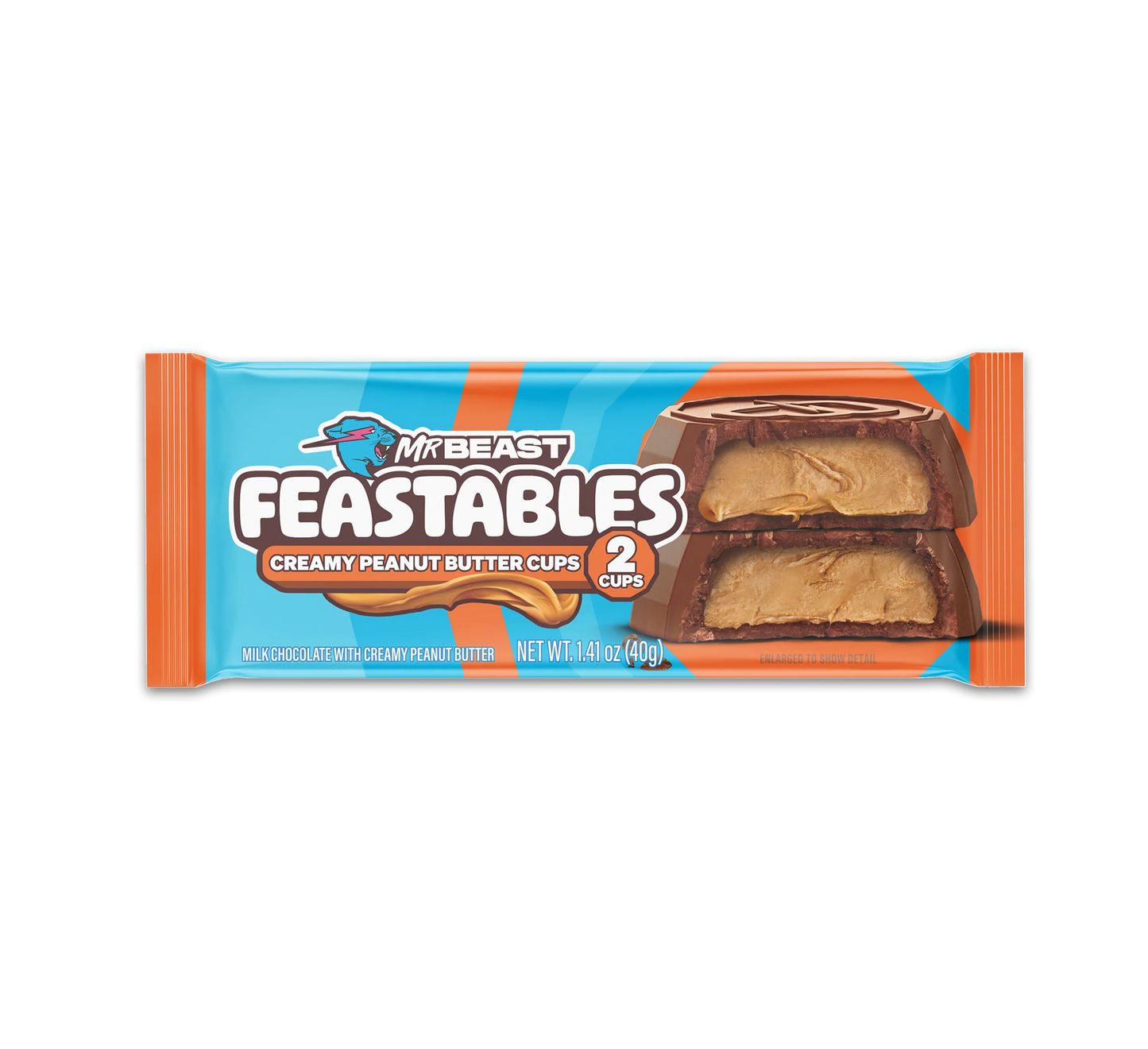 Mr Beast Feastables Peanut Butter Cups (Pack Of 2 Cups) *NEW*