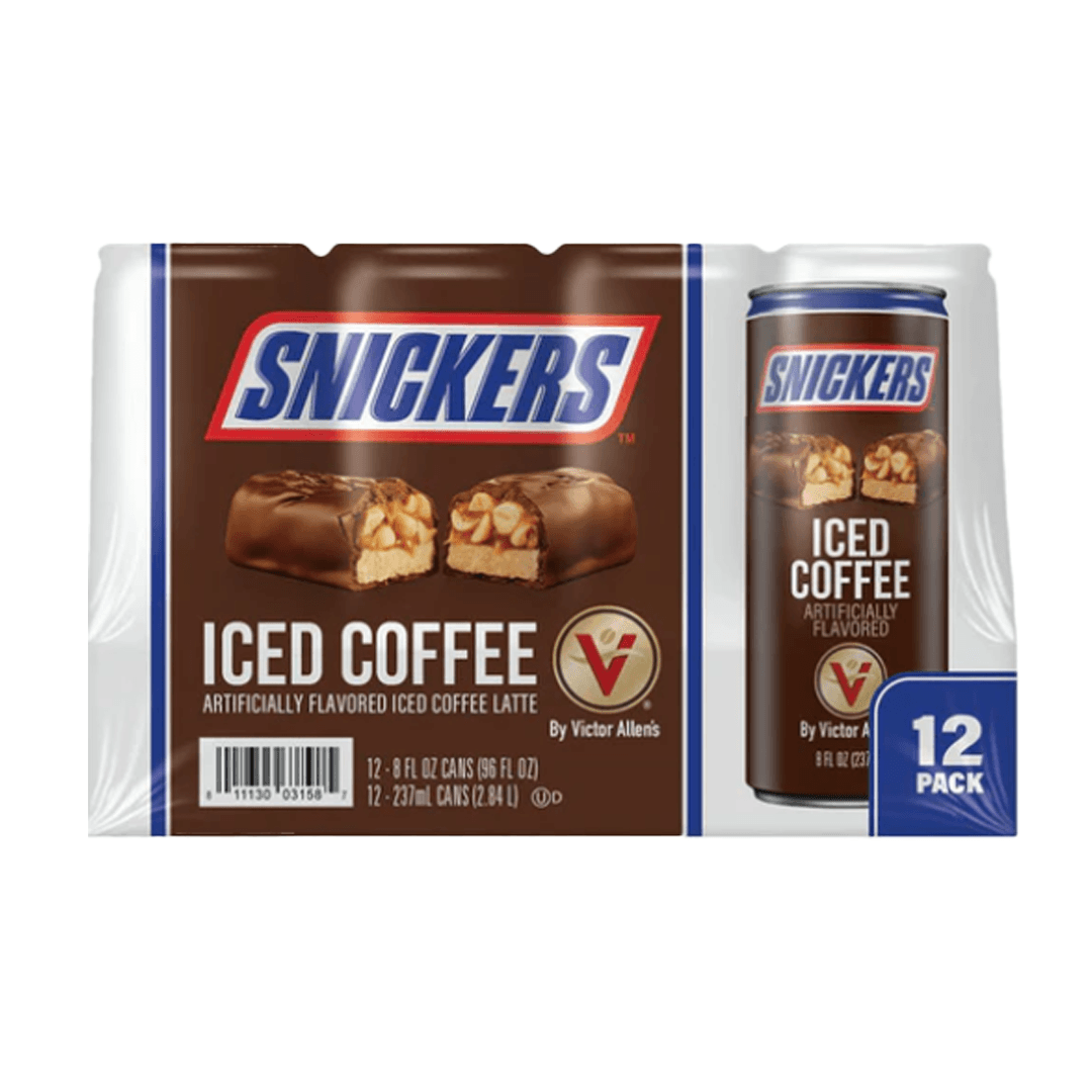 Snickers Iced Coffee Cans Victor Allen’s (237ml x 12)