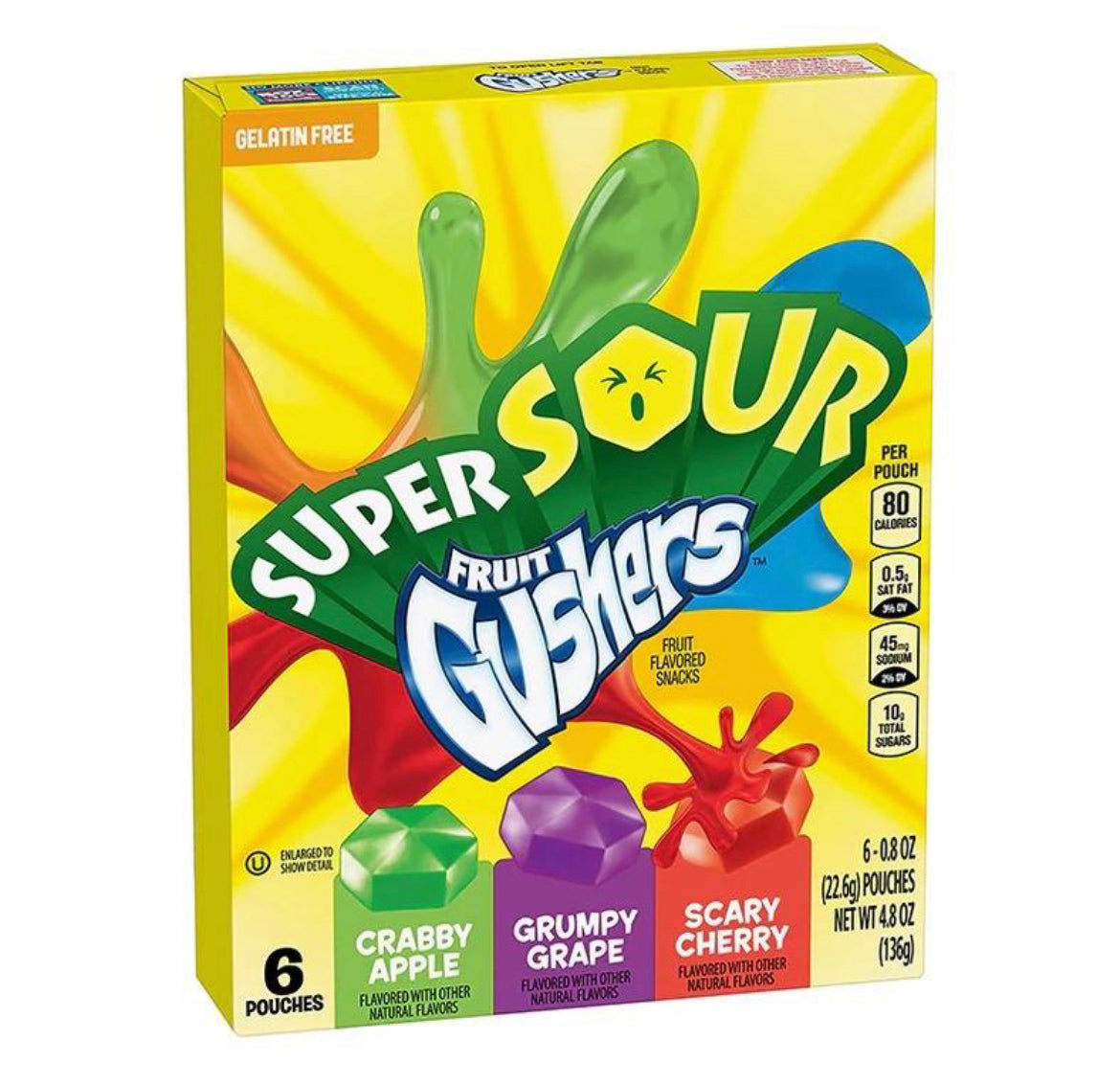 Fruit Gushers Super Sour - Full Box