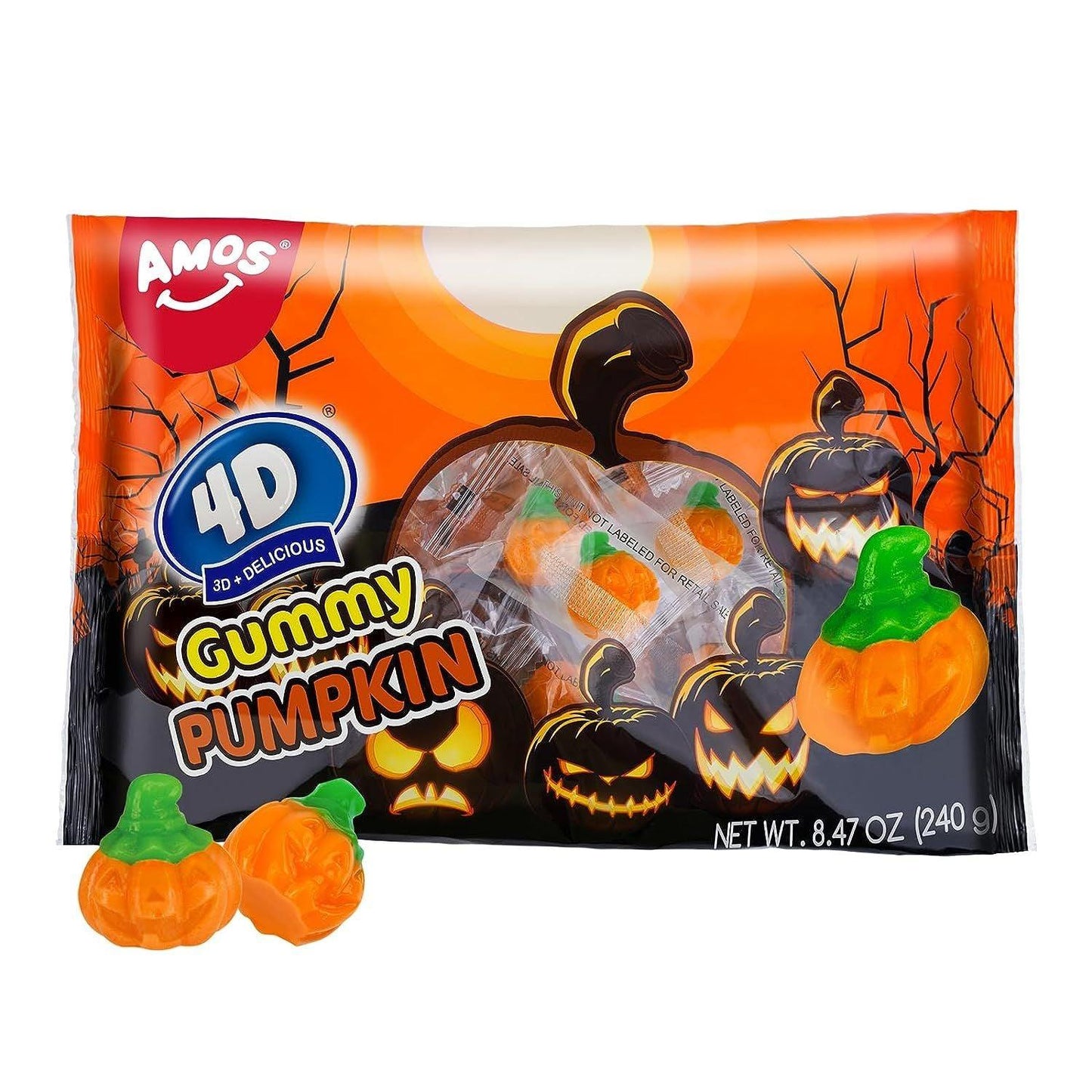 Amos 4D Gummies Halloween Pumpkin (135g)