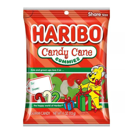 Haribo Christmas Candy Cane Gummies (113g)