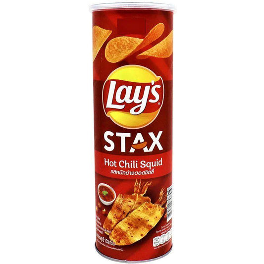 Lay’s Stax Hot Chili Squid (103g) (Thailand)