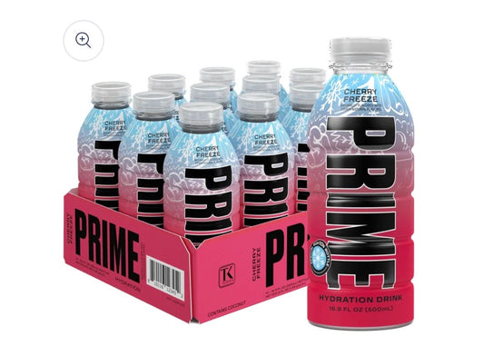 Prime Hydration Cherry Freeze LIMITED EDITION FULL CASE OF 12 - IN HAND!
