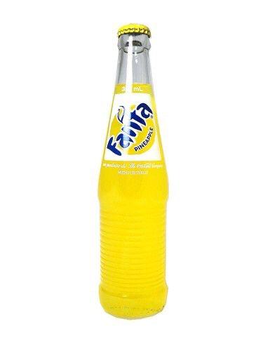 Fanta Pineapple Glass bottle (355ml) (Mexico)
