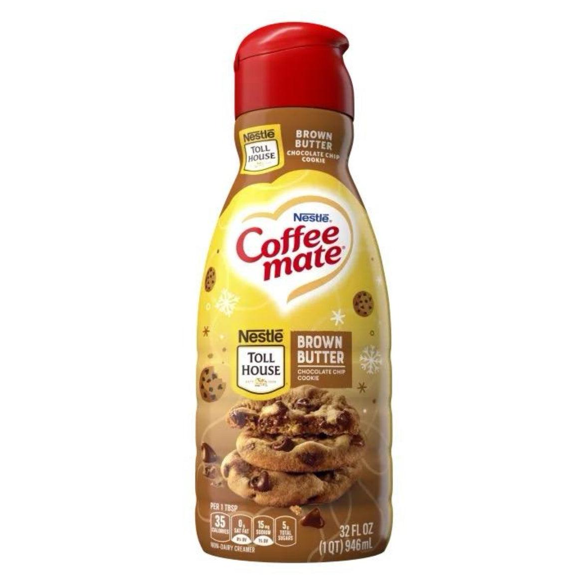 Coffee Mate Brown Butter Liquid Coffee Creamer Flavour Nestle (32oz)