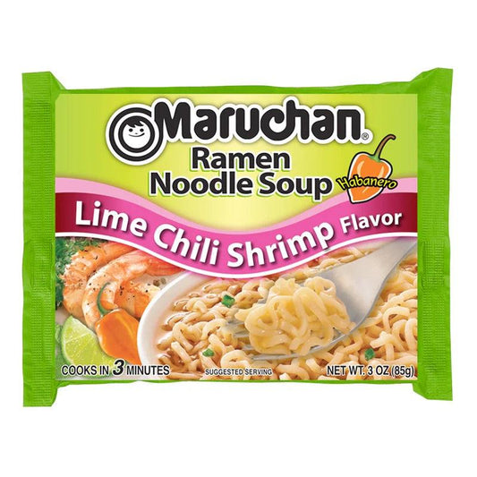 Maruchan Lime Chili Shrimp Flavour Ramen Noodles (85g)