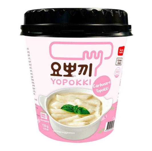 Young Poong Carbonara Yopokki Rice Cake Cup Instant Topokki