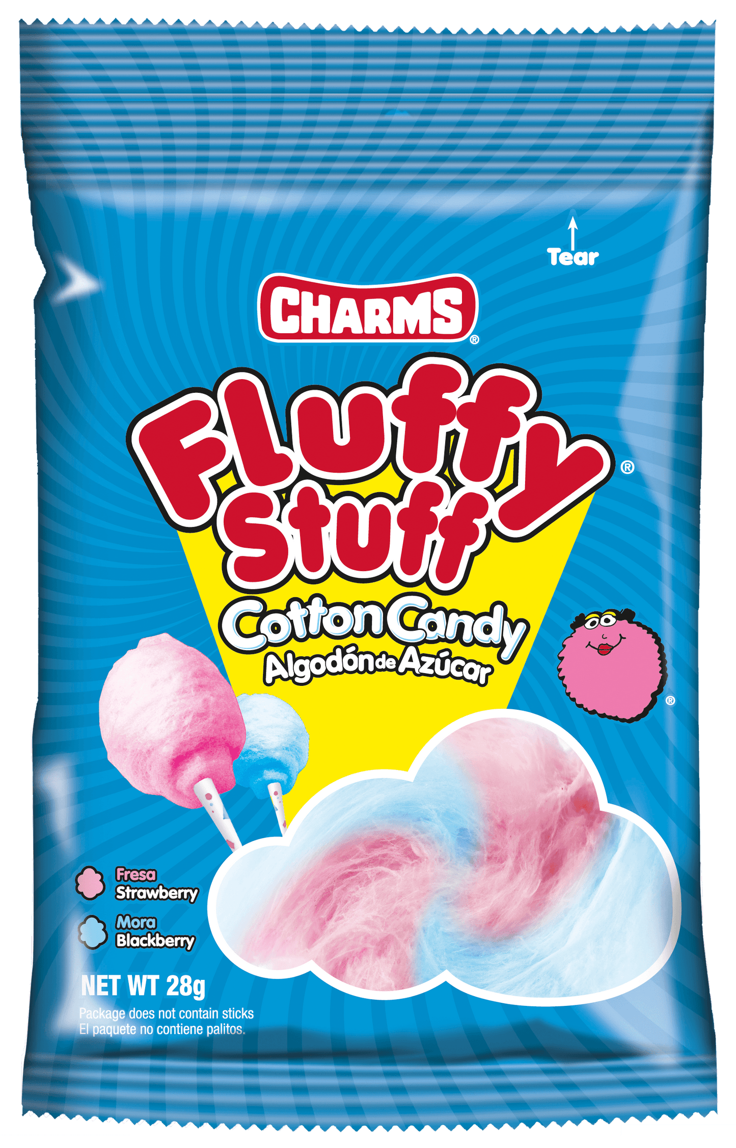 Charms Fluffy Stuff Cotton Candy (28g)