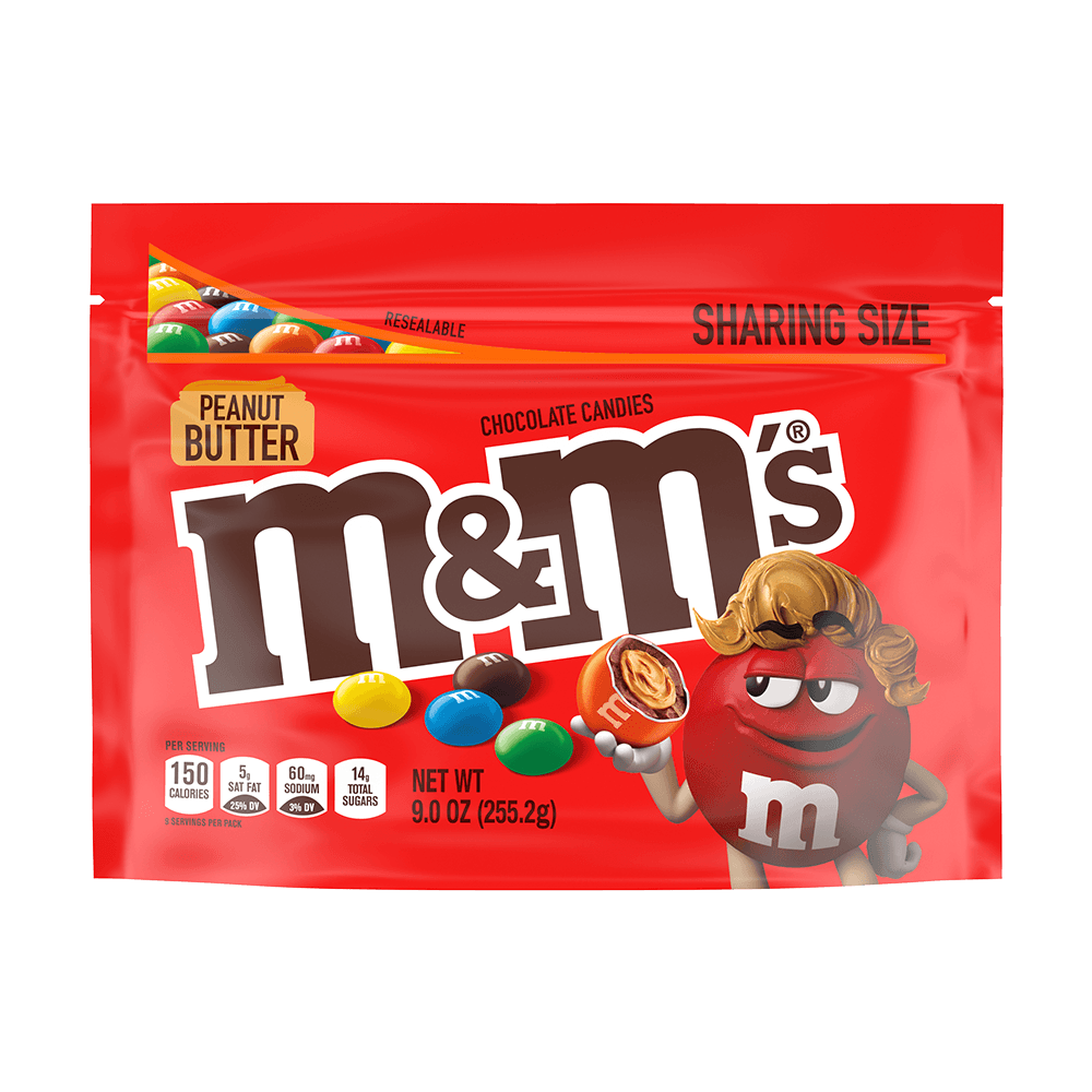 M&M Peanut Butter Sharing Size 9oz (255.2g) (USA)