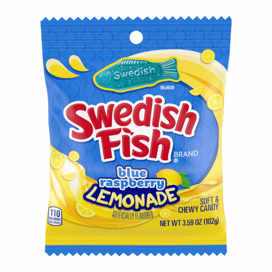Swedish Fish - Blue Raspberry Lemonade - 102g