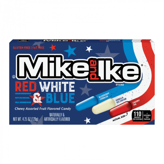Mike & Ike Red, White and Blue Theatre Box (120g)