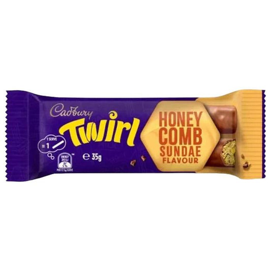 Cadbury’s Honey Comb Sundae Twirl Chocolate Bar (39g) (Australia)