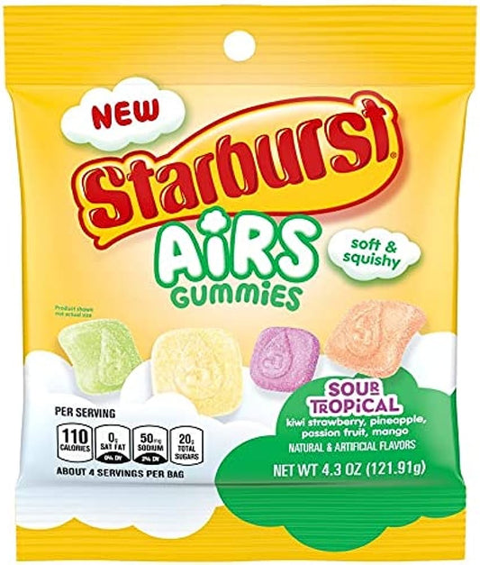 Starburst Airs Gummies Sour Tropical - 4.3oz (121.9g)