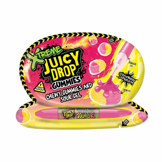 Xtreme Juicy Drop Gummies Chewy Gummies with Sour Gel - Strawberry Lemonade (57g)
