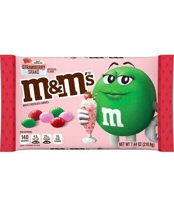 M&M's White Chocolate Strawberry Shake Valentines Candy (7.44 oz)