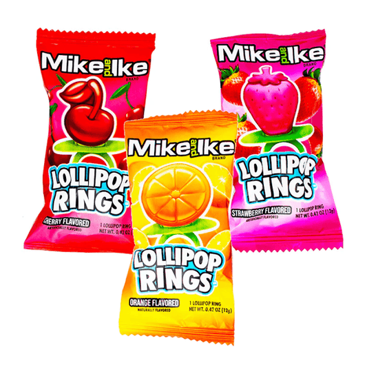 Mike & Ike Lollipop Rings Variety Pack (3x12g)