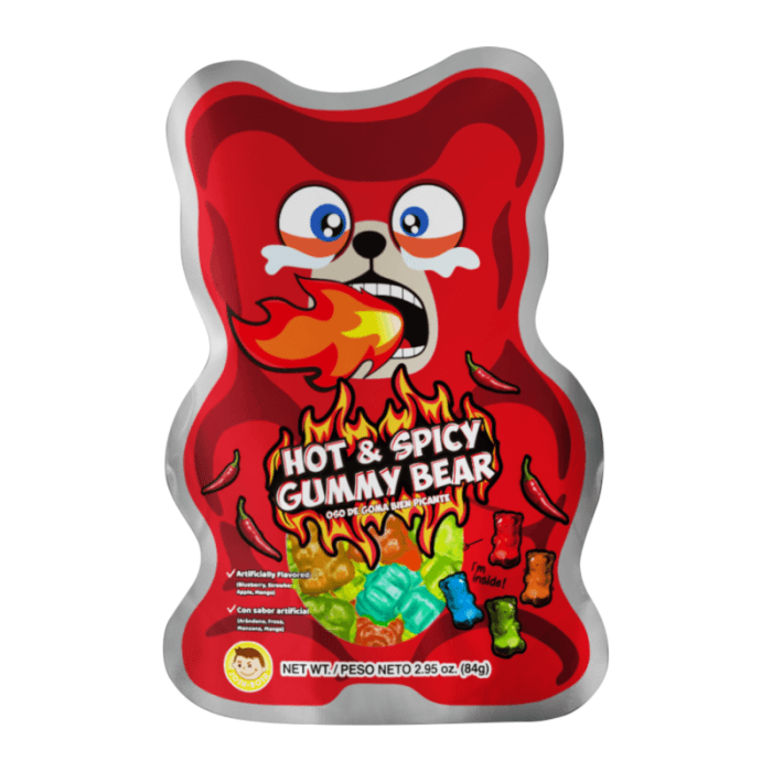 Pocas Hot & Spicy Gummy Bear (84g)
