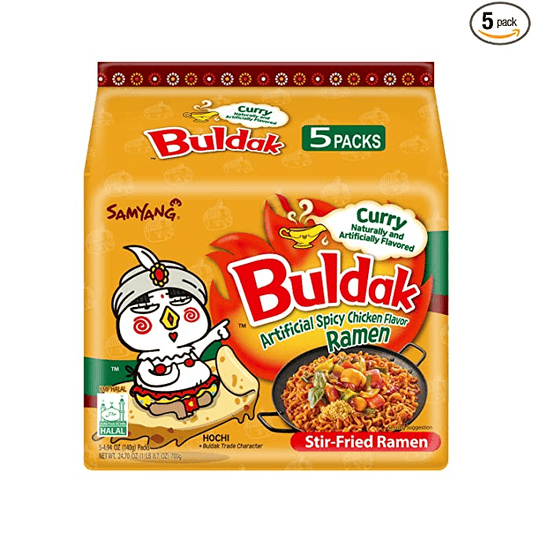 Samyang Buldak Curry Flavour Ramen Noodles (140g) (5 Pack)