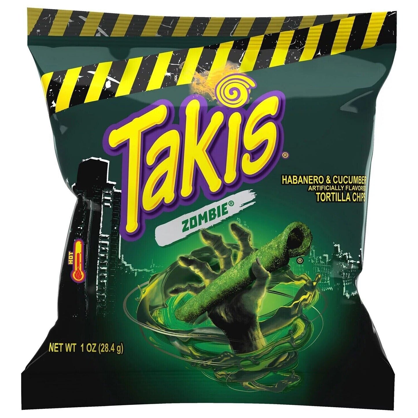 Takis Zombie Nitro Habenero & Cucumber Tortilla Chips - 1oz BBF 13/12/23