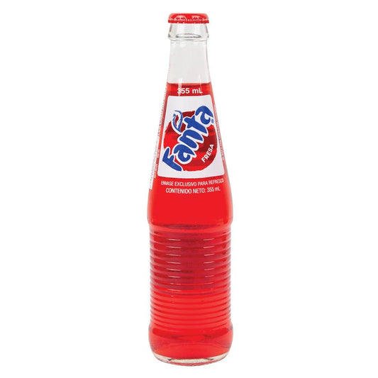 Fanta Strawberry Glass Bottle (355ml) (Mexico)