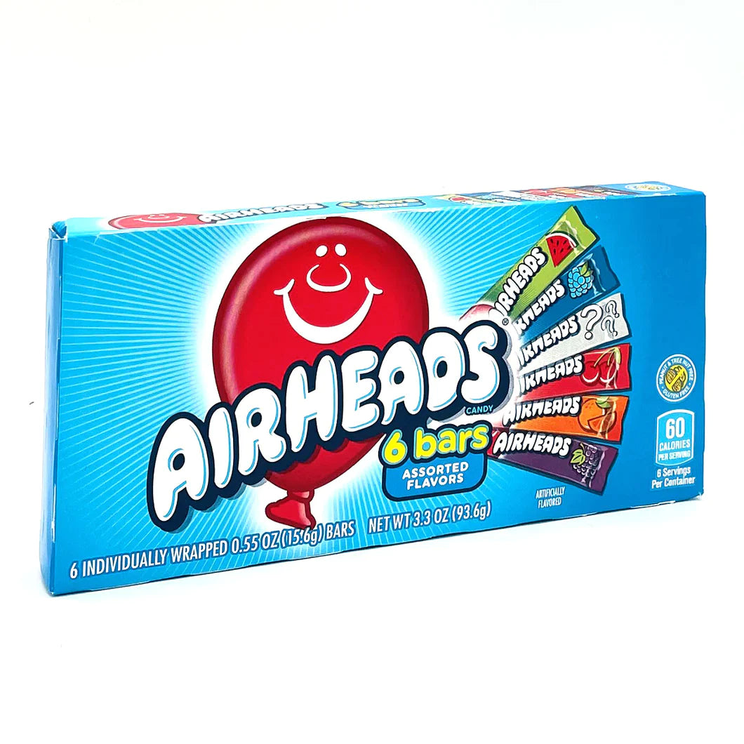 Airheads 6 Bars Assorted Flavours (93.6g)