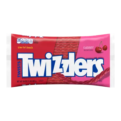 TWIZZLERS Twists Cherry Flavored Candy 16 oz bag - (453g)