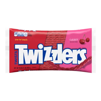 TWIZZLERS Twists Cherry Flavored Candy 16 oz bag - (453g)