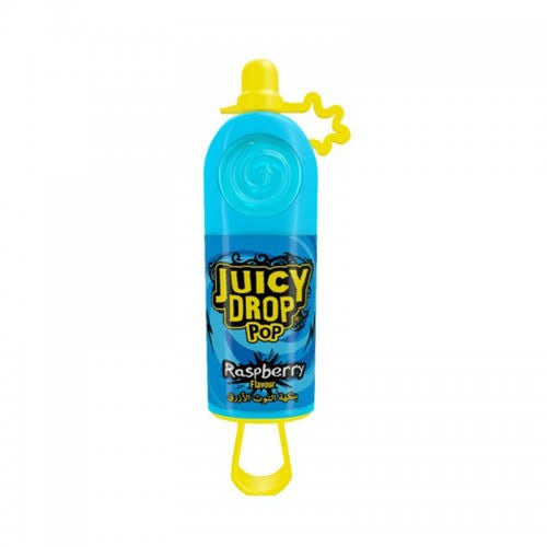 Juicy Drop Pop Lollipop With Sour Gel Raspberry (26g)