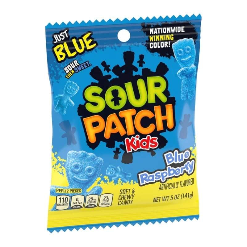 Sour Patch Kids Blue Raspberry Peg Bag - 141g