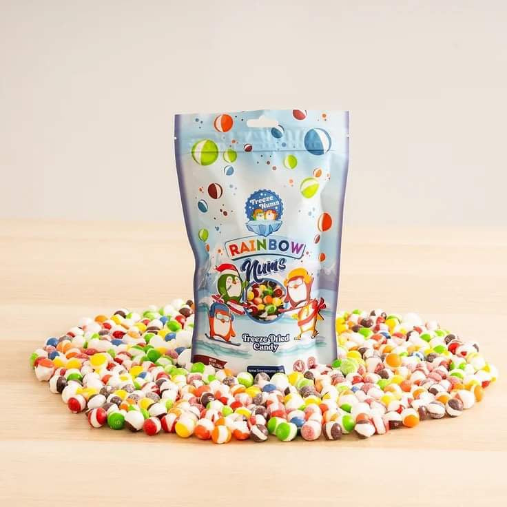 Rainbow Nums - Freeze Dried Candy - 5.1oz (145g)