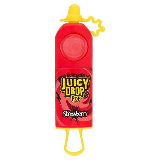 Juicy Drop Pop Lollipop With Sour Gel Strawberry (26g)