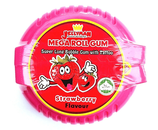 JellyMan - Mega Roll Gum - Strawberry