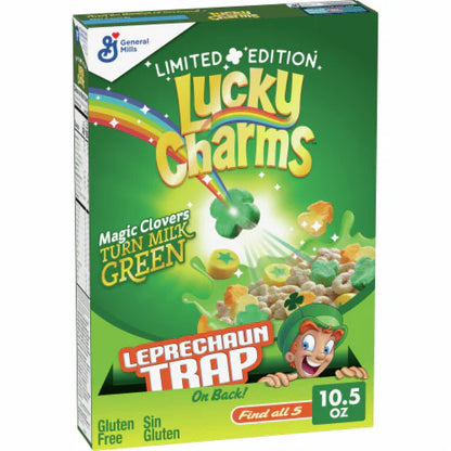 Lucky Charms Limited Edition Green Magic Clovers - 297g - CentralSweetSupply