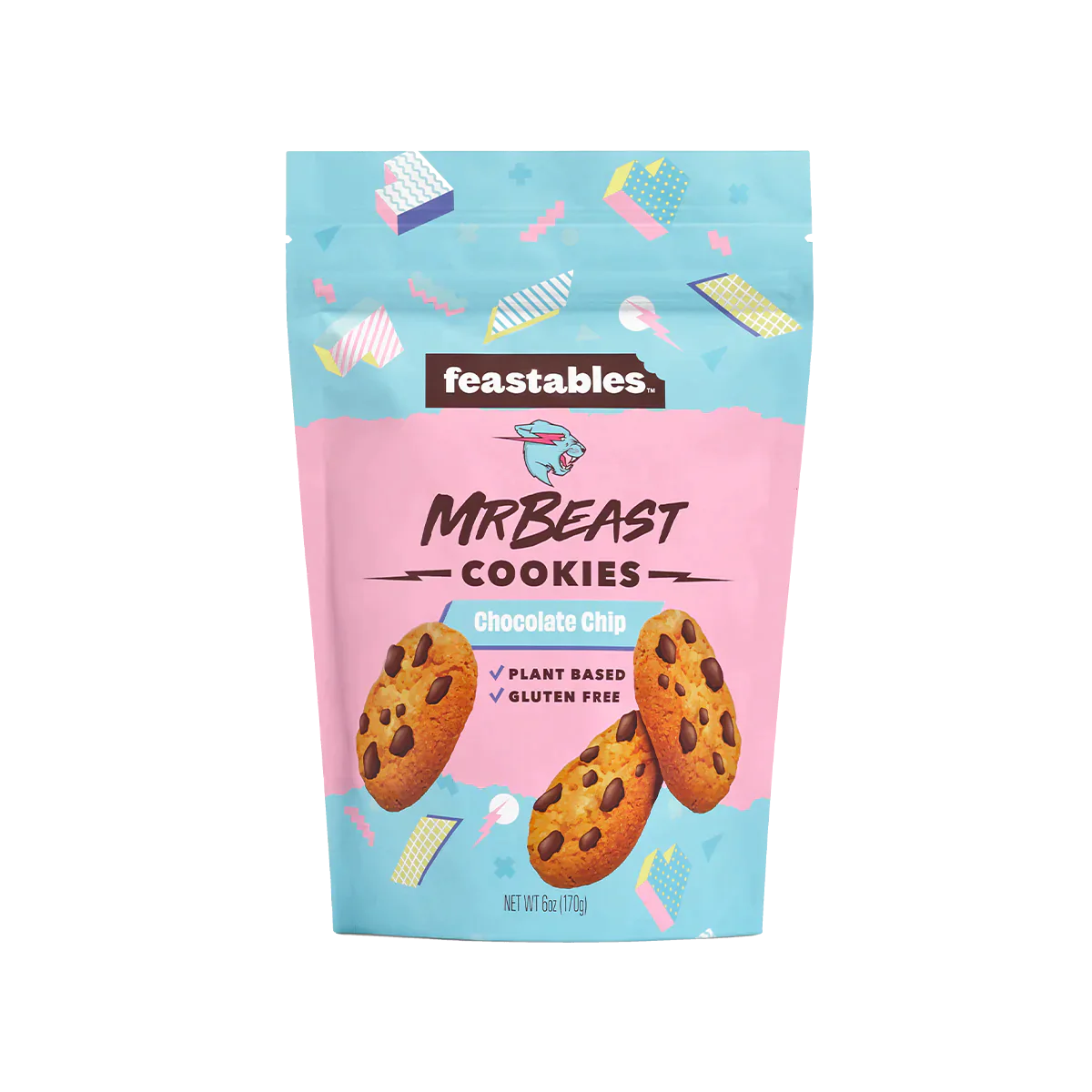 Mr Beast Feastables Milk Chocolate Chip Cookies - 170g