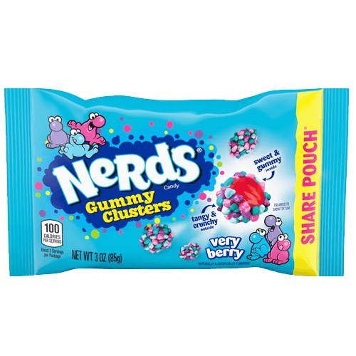 Nerds Gummy Clusters Very Berry Share Pack - 85g