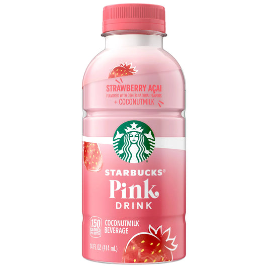 Starbucks Drink Strawberry Acai 14oz - Pink 414ml