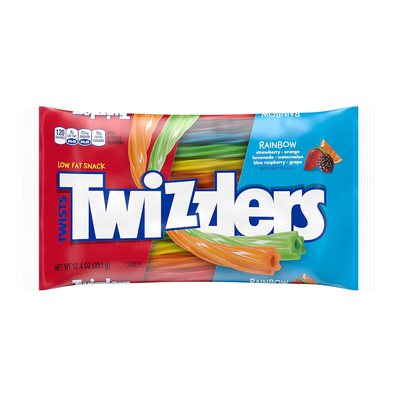 Twizzlers Rainbow Twists Big Bag 12.4oz (351g)