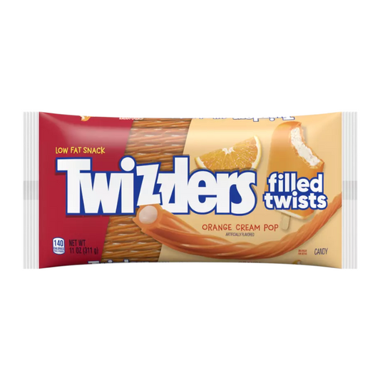 Twizzlers Orange Cream Pop Filled Twists - 11oz (311g)